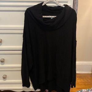 Oversized cowl neck sweater.